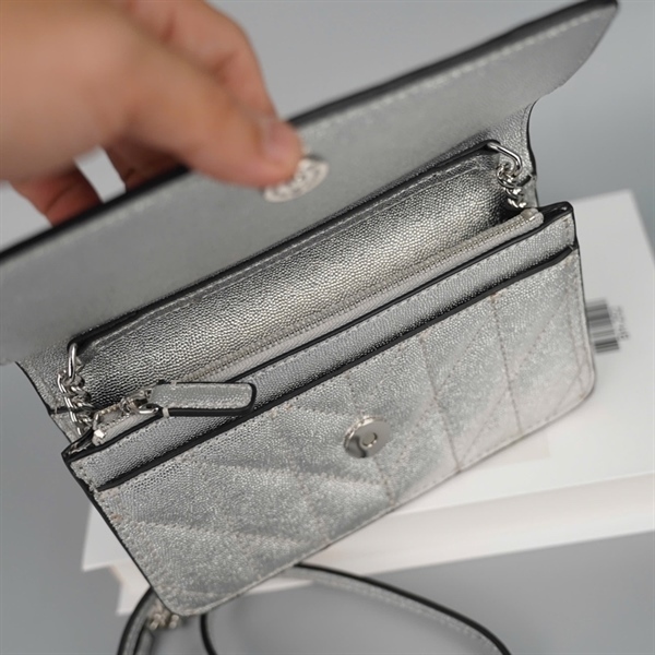 Túi Karl Lagerfeld bạc sz19 +