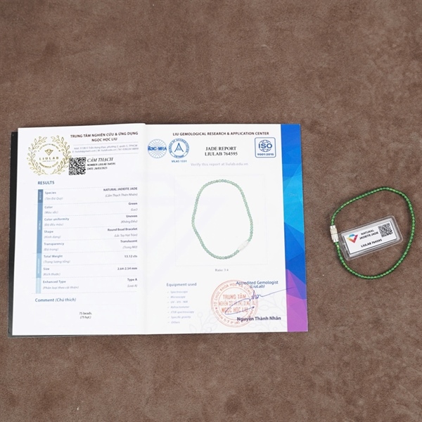 Vòng băng lục đế vương Gua 764595 KG ly2-75