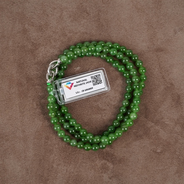 Chuỗi ngọc bích Gua 108 hạt ly6.13-5.99 (686889) KG+