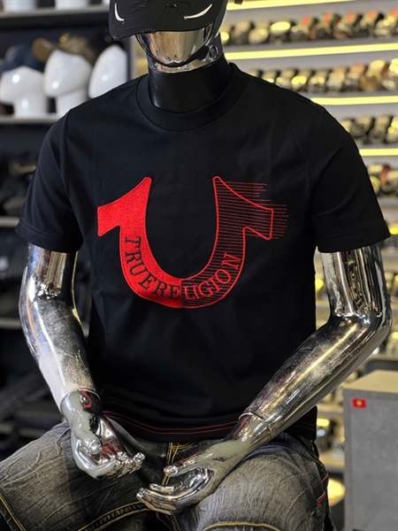 Thun CT - Thêu U đỏ trước ngực- ĐEN