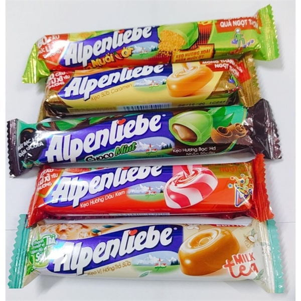 Kẹo Alpenliebe vị caramen bịch 16 thỏi