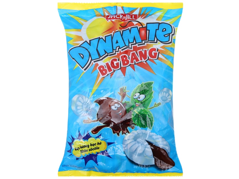 Kẹo Dynamite Bigbang hương bạc hà nhân socola 1 gói 303g