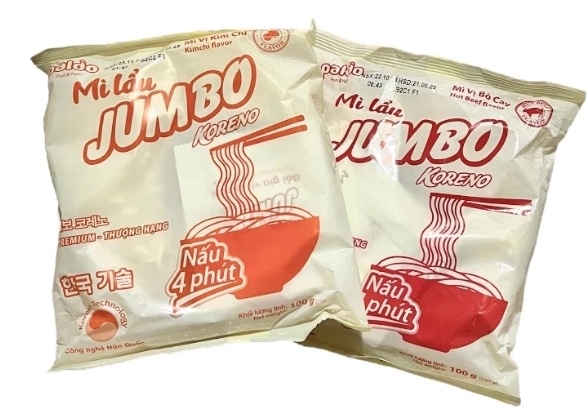 Mì lẩu Jumbo Koreno Vị Kim chi.