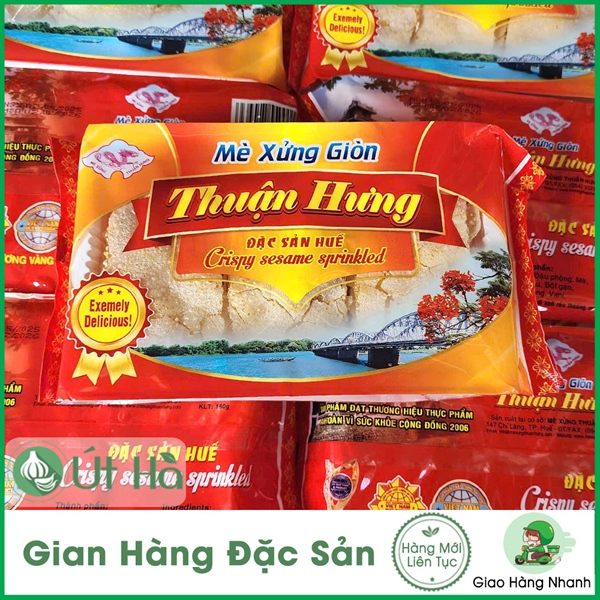 Kẹo Mè Xửng Giòn Khay Đỏ