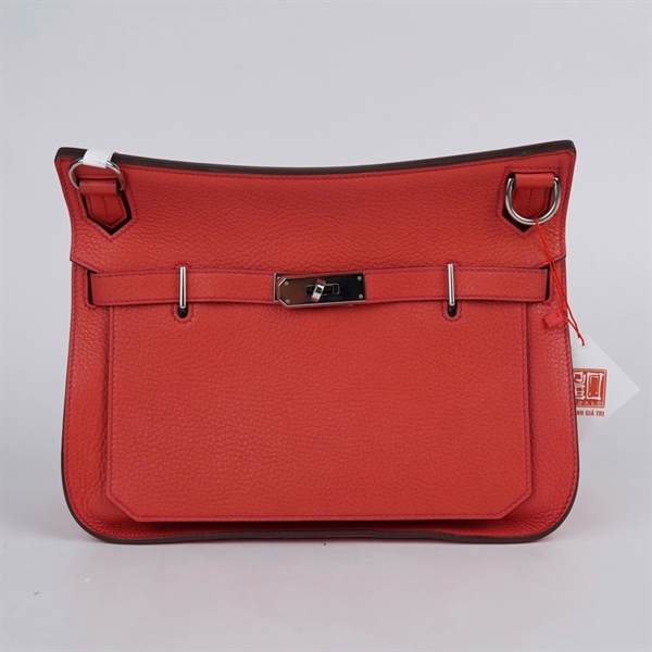 Túi Hermes Jypsiere đỏ nhạt sz27 (A-T) KG+