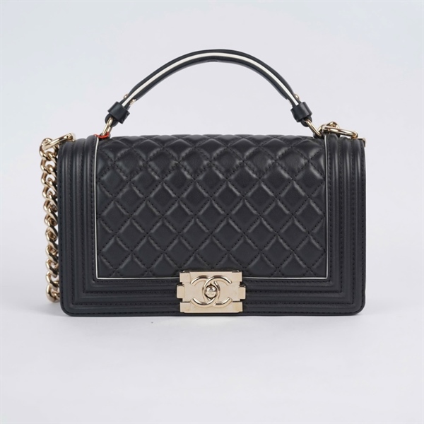 Túi Chanel Boy đen (27759976) sz25 (BQ) KG+