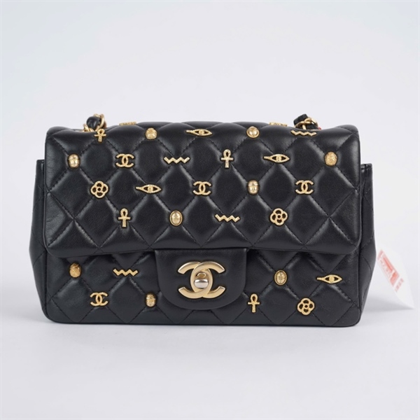 Túi Chanel Charm đen (28013139) sz20 (BQ) KG+