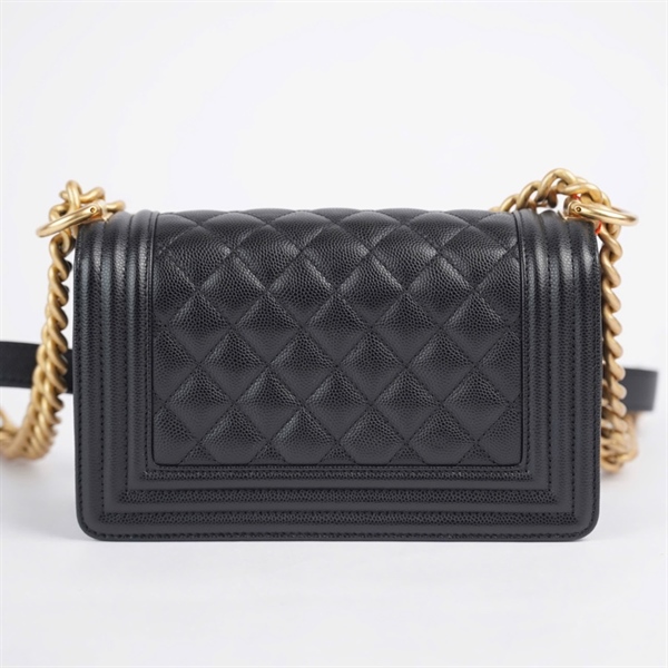 Túi Chanel Boy đen (K6CX30H5) sz20 (BQ) KG+