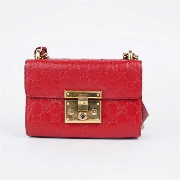 Túi GG Padlock đỏ có tag xanh (I021409919) sz20 (A-T) KG+