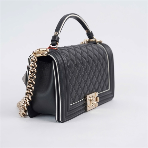 Túi Chanel Boy đen (27759976) sz25 (BQ) KG+