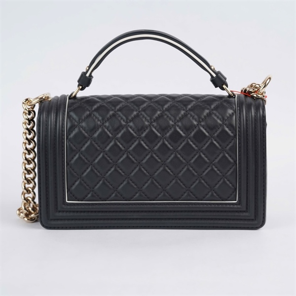 Túi Chanel Boy đen (27759976) sz25 (BQ) KG+