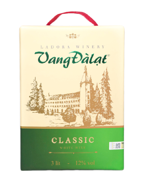 Vang Đà Lạt Trắng Classic 12% túi 3L