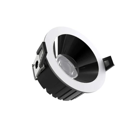 Đèn Led âm trần downlight SM10, lỗ khoét 75mm, vỏ trắng lòng đen