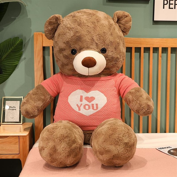 Teddy nâu áo hồng 1m2