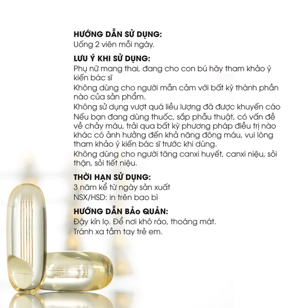 Hỗ trợ xương - sụn - khớp K2 D3 Calcium Collagen (Lọ 60 viên) - MediUSA 2