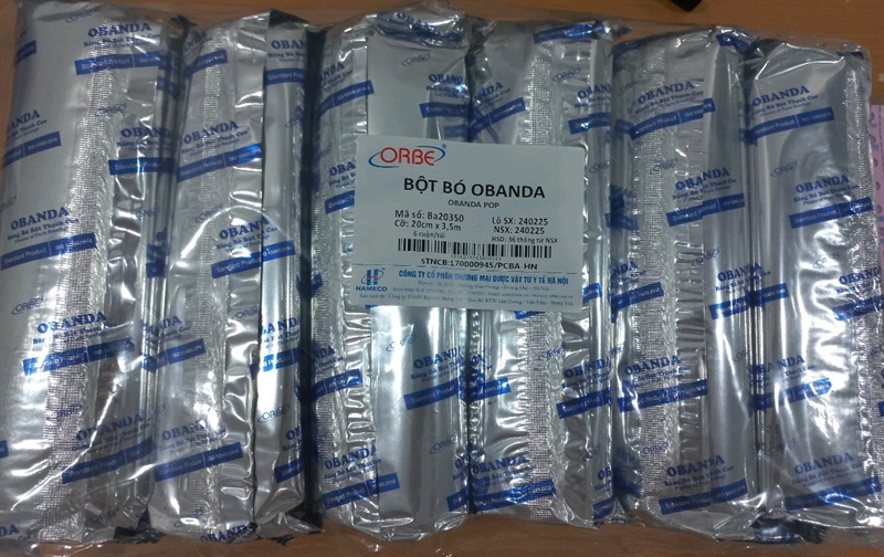 Bột bó OBANDA 20cm x 3,5m (Kiện 6túi x 6cuộn) - VTYT Hà Nội