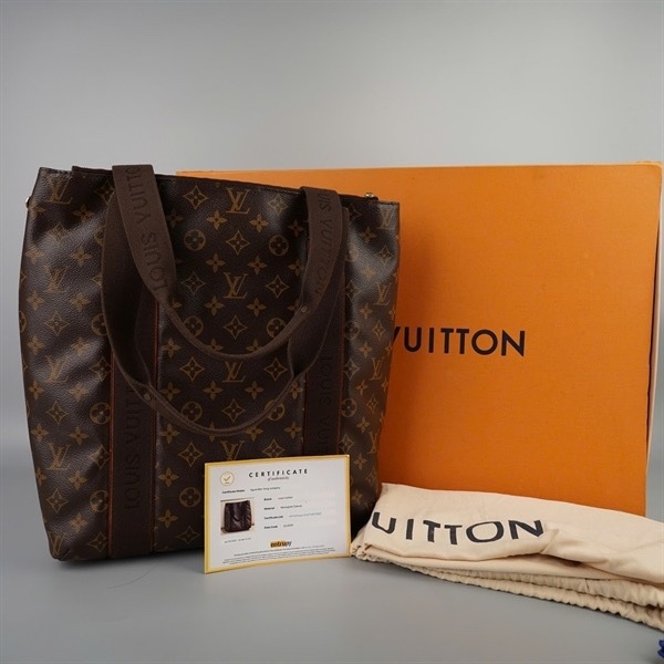 Túi LV Tote hoa nâu có lót form (DU2108) sz32 KG+