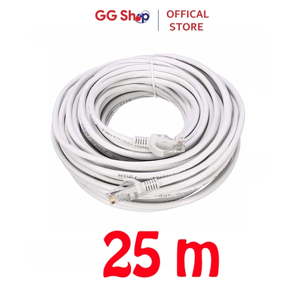 Dây Mạng CAT 6E Trắng 25m