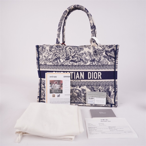 Túi Dior tote họa tiết xanh (50-MA-0270) sz35 (A-T) KG+