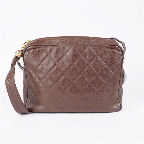 Túi Chanel đeo chéo nâu sz30 +