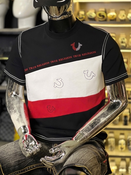 Thun CT - Đen tháp trắng đỏ thêu chữ Truereligion
