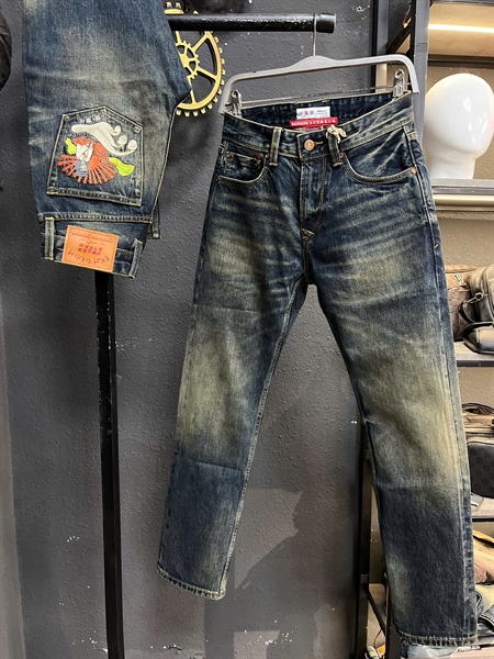 Jean Dài-QC VIP BienZIN - M6 xanh phủ đồng thêu Gesa