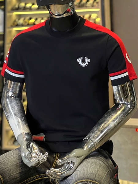 Thun CT -ĐEN viền đỏ in thêu U-02