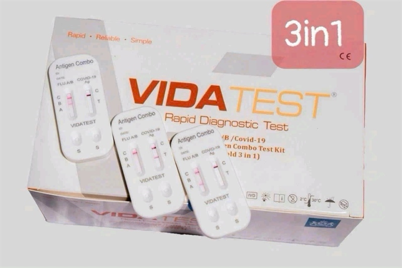 Test cúm 3in1 A/B+ covid vida hộp 20c