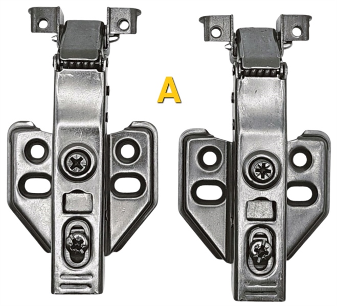 Bản lề cửa nhôm màu đen - Thẳng (A)