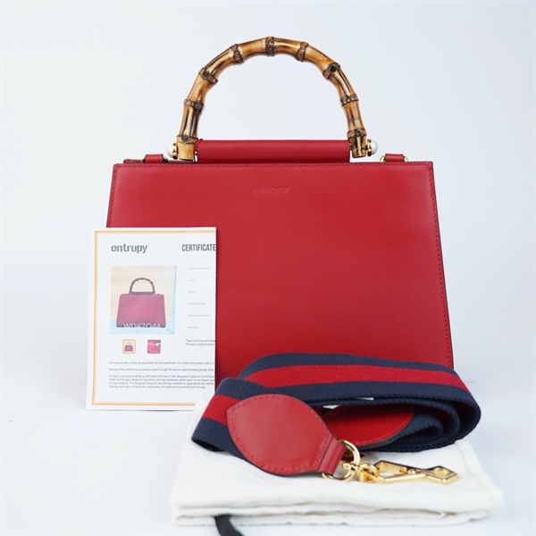 Túi GG Handle đỏ (459076-520981) sz29 (BMC)+
