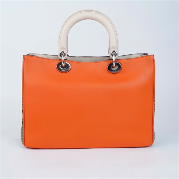 Túi Dior Lady cam kèm ví có lót form sz32 +