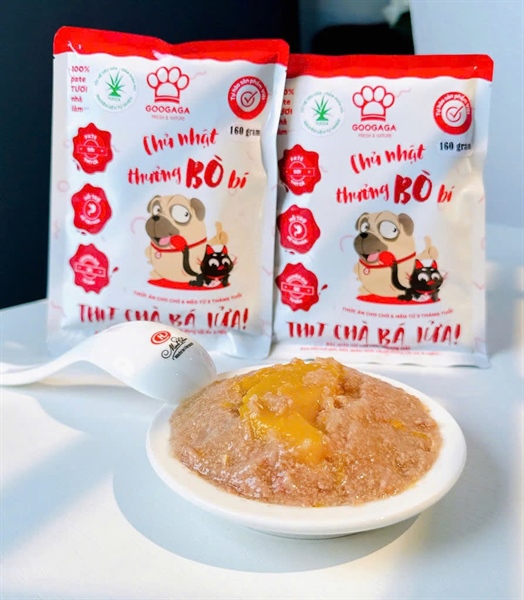 Pate Googaga cải thiện tiêu hóa cho chó mèo