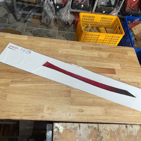 Tem Sườn lớn trên SiFi 17, Trái (A) 1FCJ ) ( xe Đỏ Tươi Đen ) bánh căm