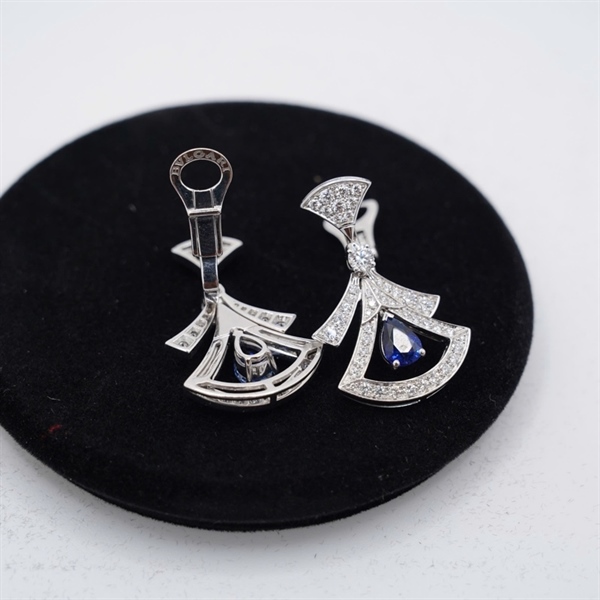 Bông tai Bvlgari đính đá (229225) (BQ) KG+