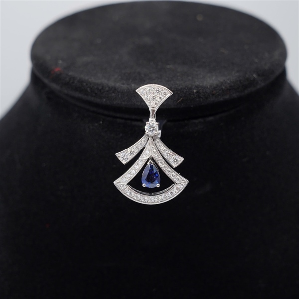 Bông tai Bvlgari đính đá (229225) (BQ) KG+