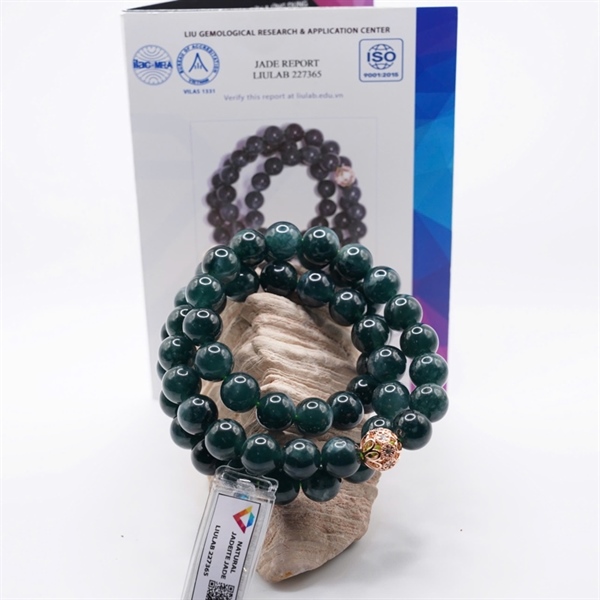 Chuỗi lam băng Gua 54 hạt ly11.9-11.69 (227365) KG+