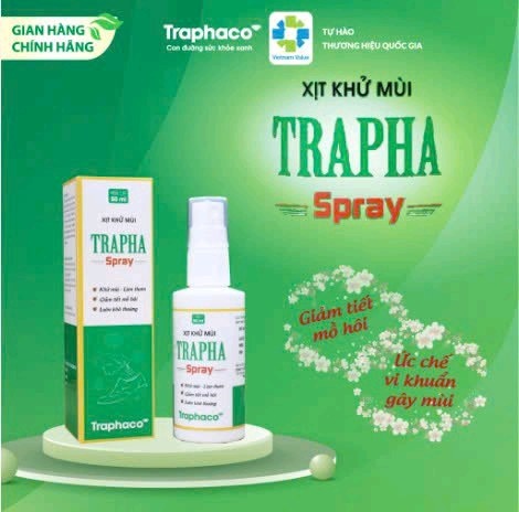 Xịt Khử Mùi Trapha Spray 50ml - Traphaco