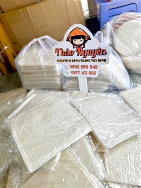 Bánh tráng vuông ủ bơ