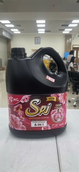 Nước giặt xả vải HC SPJ Moonlight Flower Laundry Detergent dung tích 3500ml 4 can/ thùng