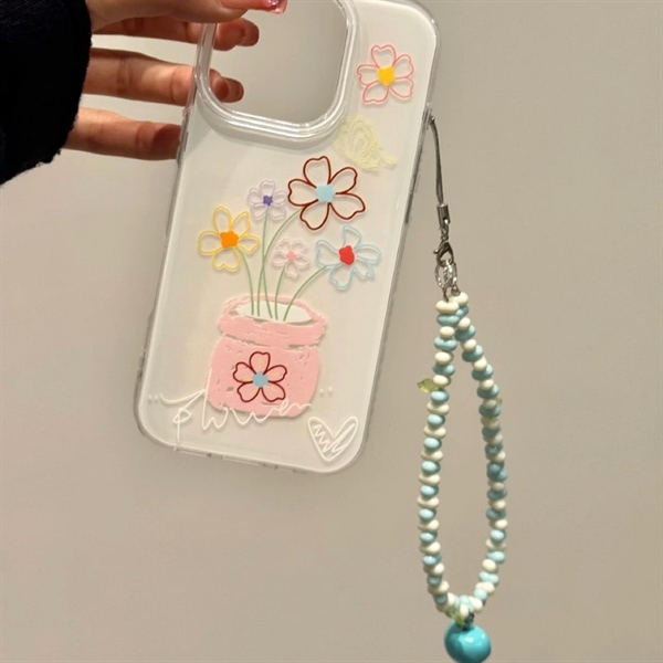 Case Trắng Nhiều Hoa + Dây - 14Promax