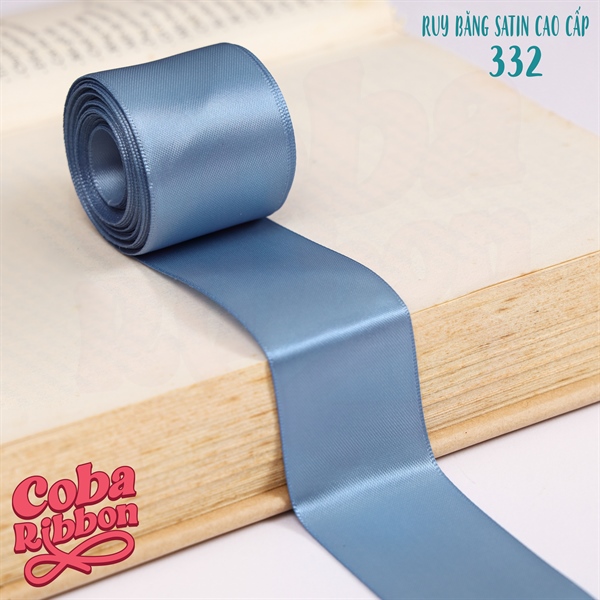 Rộng 38mm - Màu 332 - Ruy băng lụa satin hai mặt cao cấp