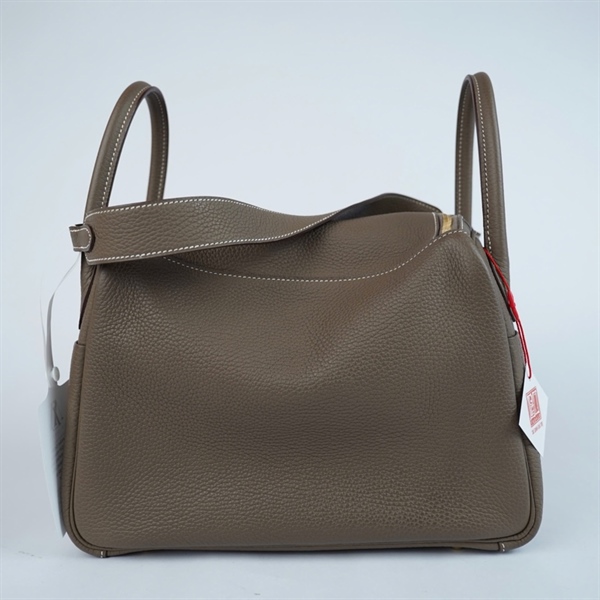 Túi Hermes Lindy xám kèm lót form stamp X sz29 (A-T) KG+