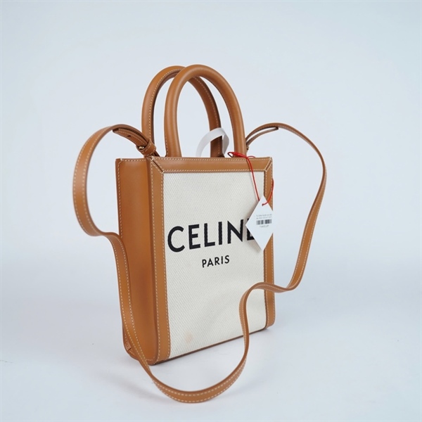 Túi Celine Handle nude viền nâu (S-SL-1222) sz17 (A-T) KG+