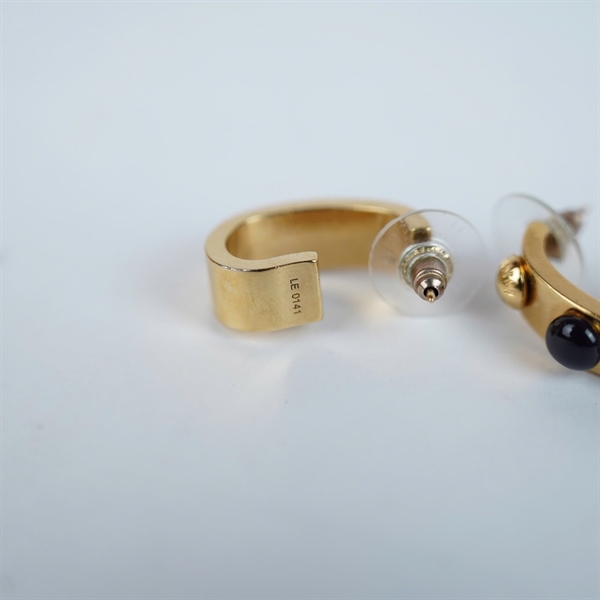 Bông tai LV vàng đính đá (HN) KG+