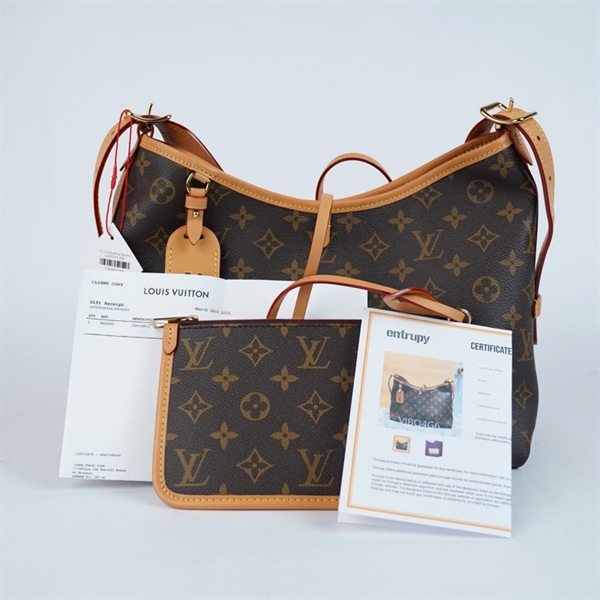 Túi LV Carryall hoa nâu kèm ví sz29 (A-T) KG+