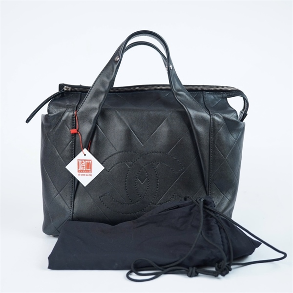 Túi Chanel Handle đen có lót form sz34 (HN) KG+