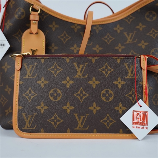 Túi LV Carryall hoa nâu kèm ví sz29 (A-T) KG+