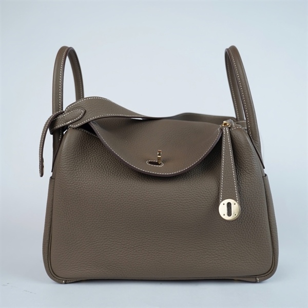 Túi Hermes Lindy xám kèm lót form stamp X sz29 (A-T) KG+