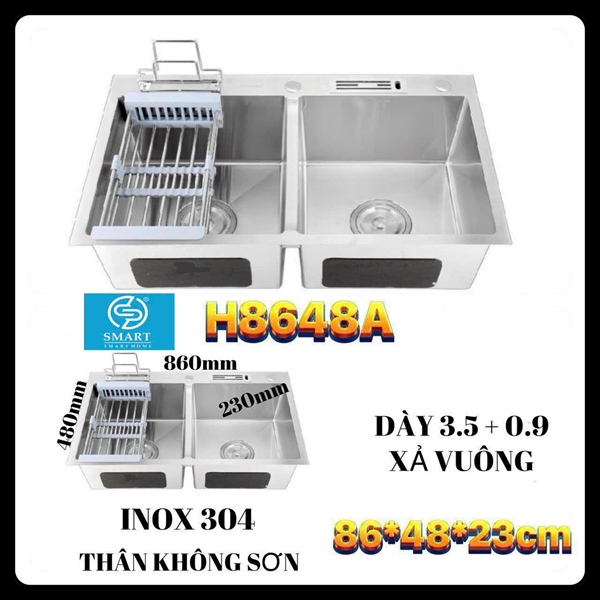 CHẬU RỬA CHÉN H8648A