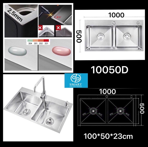 CHẬU RỬA CHÉN 10050D
